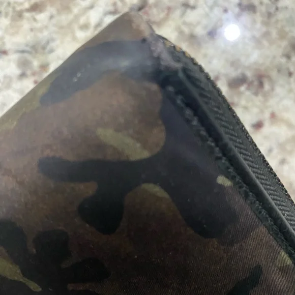 PRADA Long Wallet Metal Hardware Coin Purse Stained Nylon Camouflage - Picture 13 of 17